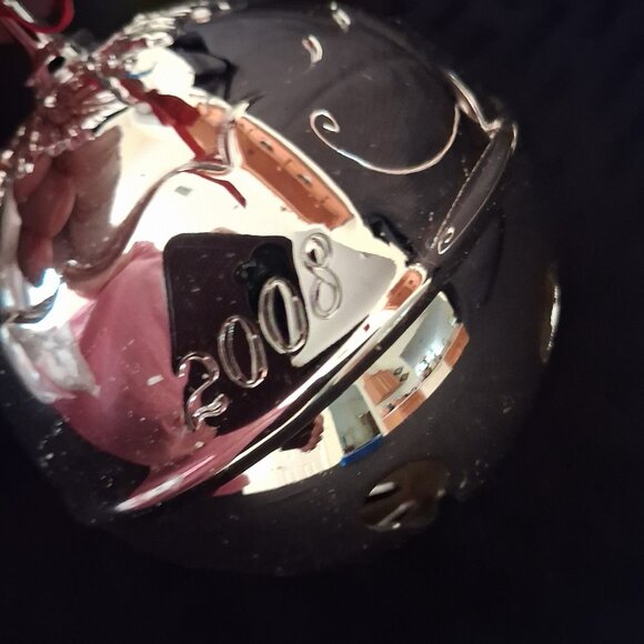 2008 Holly Bell by Reed & Barton Silver Plated Ornament Excellent Condition - Picture 2 of 6
